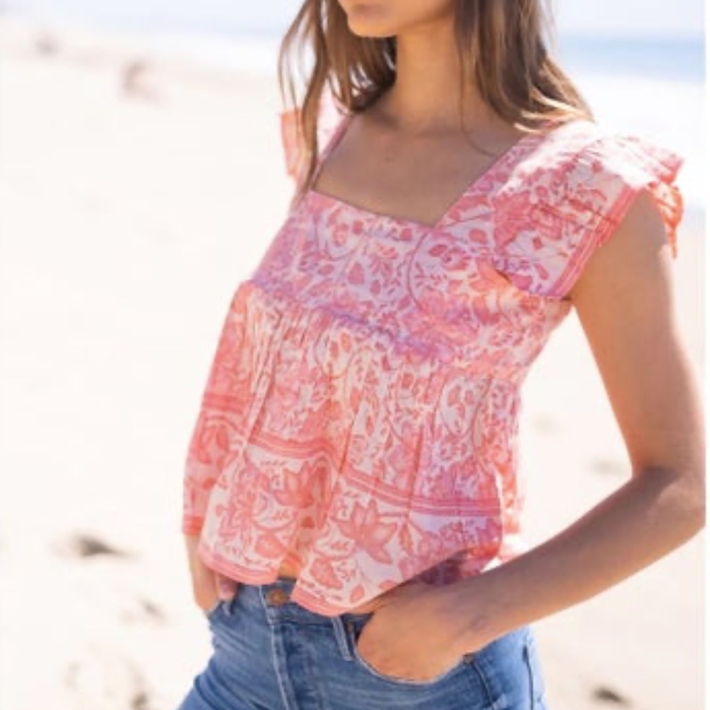 Bell Rey Top Pink Floral